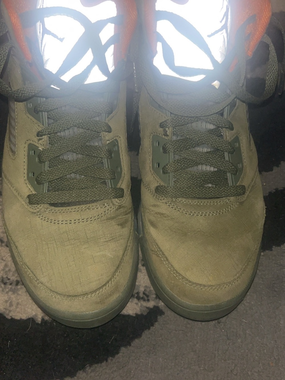 Men's Olive Green Jordan Retro 5
